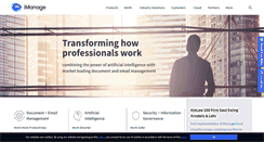 Desktop Screenshot of imanage.com