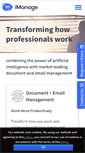 Mobile Screenshot of imanage.com