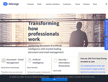 Tablet Screenshot of imanage.com